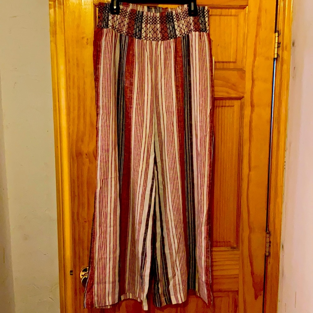 Beautiful LinenBlend WideLeg CoolPants NewWithTags